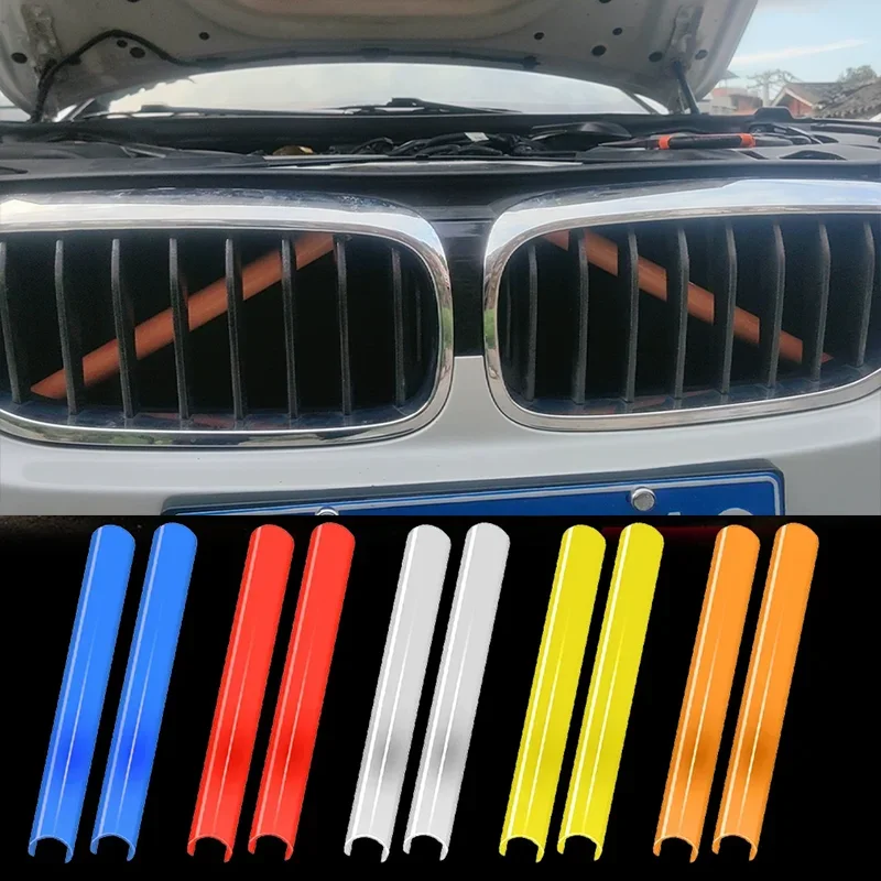 For BMW F20 F21 F22 F23 F30 F31 F32 F33 F44 F45 1 2 3 4 Series M Sport Front Kidney Grille Cover Frame Trim Strips Style Sticker