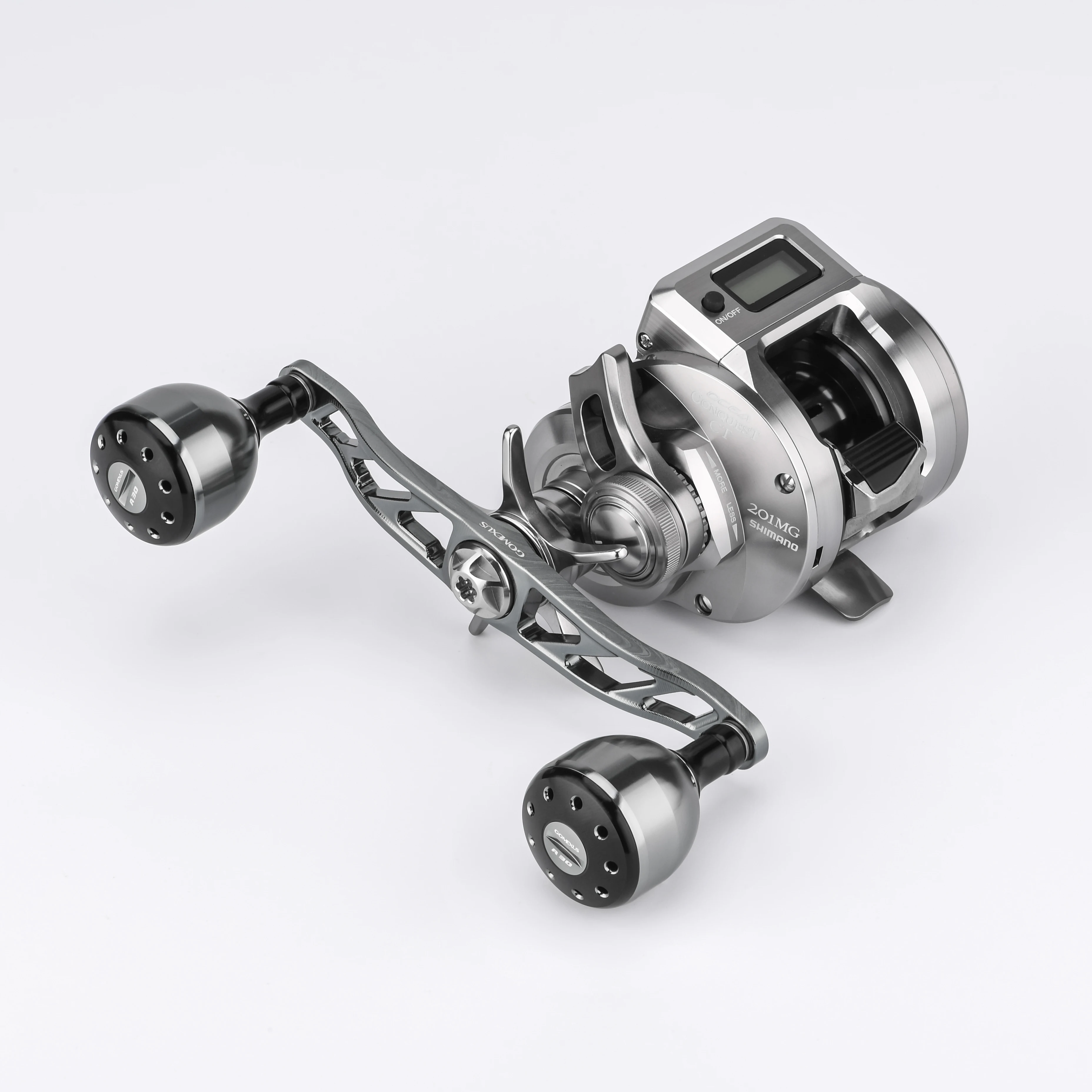Gomexus Aluminium 120mm Griff mit Aluminium 30mm Knopf für Shimano Daiwa 8X5mm – Detail 4