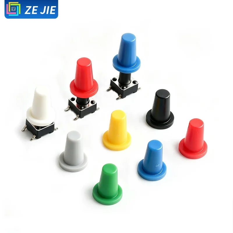 A07 Tactile Switch Keycap, 6*6 Micro Button Cap, Cylindrical, 6x6, Inner Dia 3mm, Outer Ø8*10mm