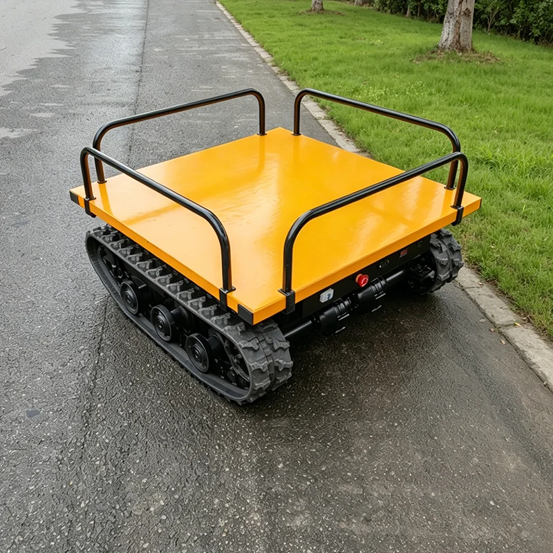 Fourniture d'usine : Dumper sur chenilles diesel robuste de 2 tonnes, à forte capacité de franchissement, pour la foresterie et les zones montagneuses