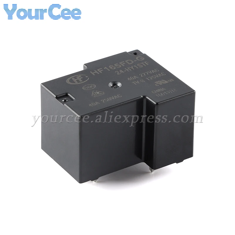 2PCS High Power Relay HF165FD HF165FD-G/5-HY1STF HF165FD-G-12-HY1STF HF165FD-G-24-HY1STF HY1STF DC 5V 12V 24V 4 Pin