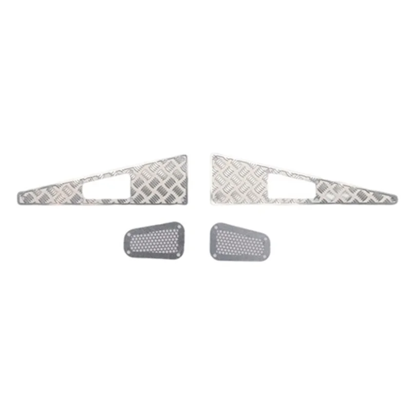 

Metal Steel Hood Skid Plate Decorative Sheet Intake Grille for Traxxas TRX4M Defender 1/18 RC Car Upgrade