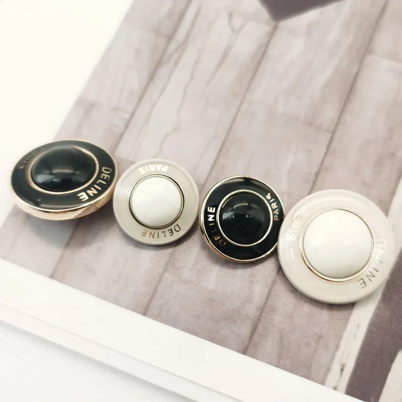 High-end Smooth Pearl Decorative Metal Buttons For Clothing Coat Diy Sewing Supplies Accesories Sewing Buttons Wholesale 6pcs