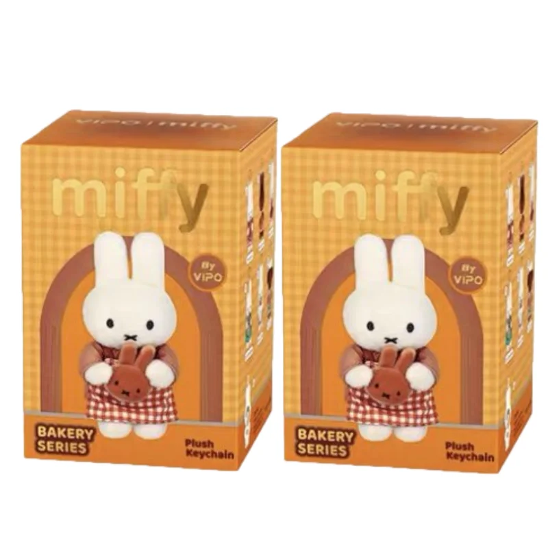 Vipo X Miffy Offizielle Bäckerei-Serie Plüsch-Schlüsselanhänger Blind Box / Charm Blind Box - Modisches Trendspielzeug Geburtstagsgeschenk für Mädchen