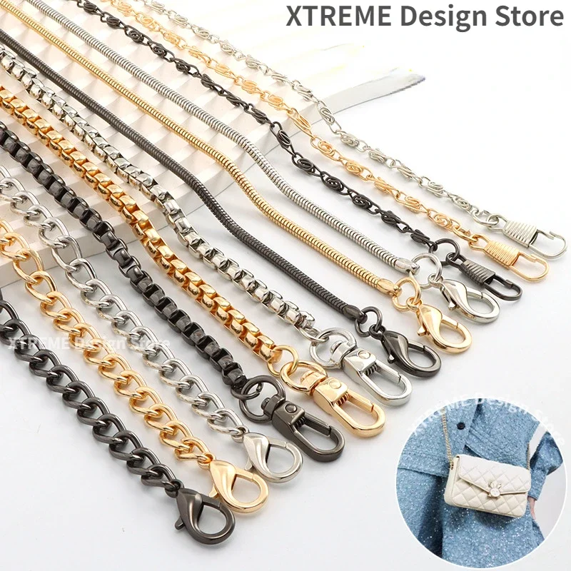 Multicolor Metal Bag Chain Accessories Gold Women's Shoulder Bag Chain Strap Crossbody Bag Parts Belt Chain for bags