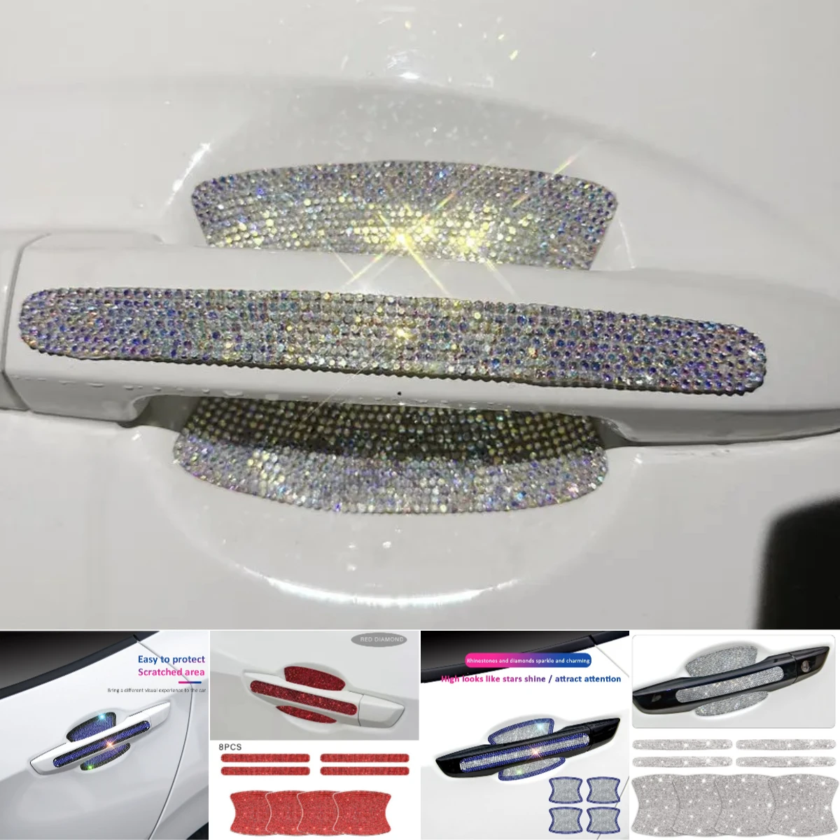 

Door Bowl Handle Protector Stickers Accessories Car For Suzuki Swift Vitara Baleno S-Presso Dzire Ertiga Jimny Ciaz Alto Wagon R