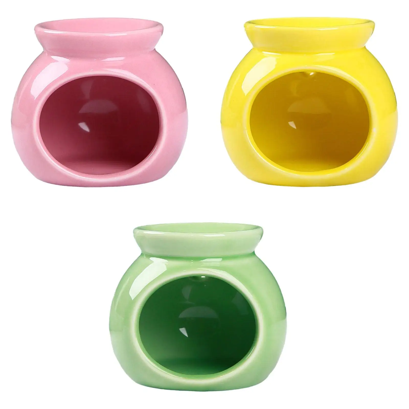 Porcelain Aroma Burner Incense Censer Mini Candle Holder Scented Wax Melt Burner for Kitchen Patio Tabletop Porch Bathroom