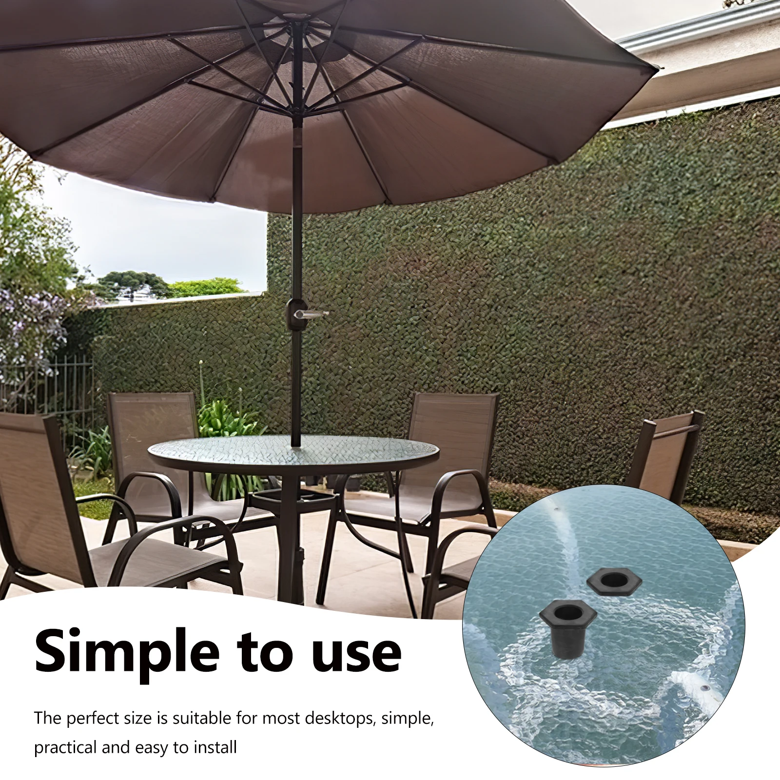 

Silicone Umbrella Hole Plug Waterproof Durable Table Umbrella Wedge Stabilizer Fixing Tool For Outdoor Garden Patio Parasol