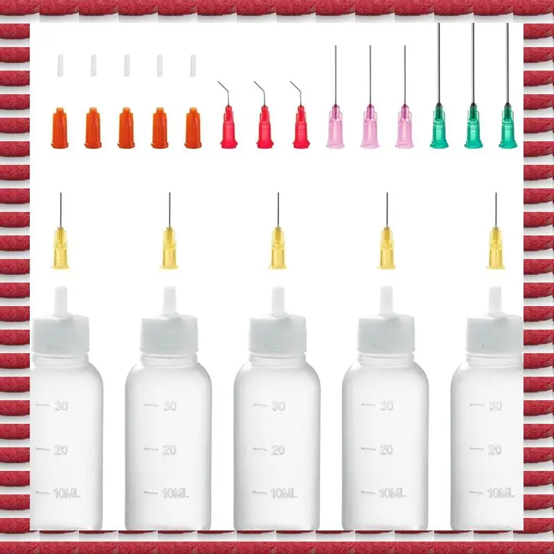 زجاجة أداة توزيع طرف دقيقة A97G، إبرة وغطاء طرف حاد، 18 جرام 20 جرام 25 جرام زجاجة ضغط طرف إبرة، زجاجة قطارة زيت
