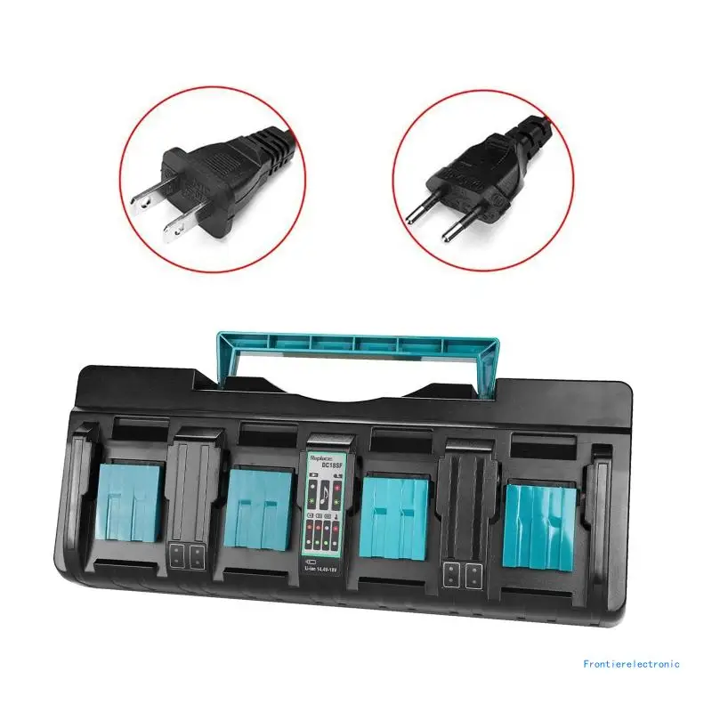 US/EU Plug 4Port Lithium Battery for BL1820 BL1830 BL1850 BL1430 Battery DropShipping