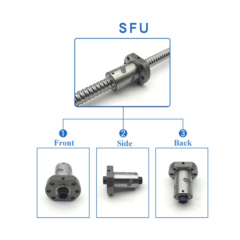 Imagem -06 - Precisão Bola Parafuso com Porca Cintura Sfu2510 Sfu3205 Sfu3210 Sfu4005 Sfu4010 Comprimento 1501150 mm Cnc Parts c7 Alta