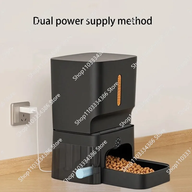 7L Smart Automatic Pet Feeder with WiFi Camera for Cats Dogs, APP Control Timed Feeding Intelligent Dry Food Dispenser
