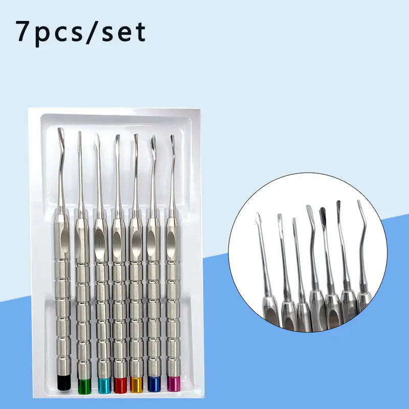 

Dental Tool Implant Luxating Root Tooth Elevator Knife Extraction Dentist Titanium Instruments Stainless Steel Tool