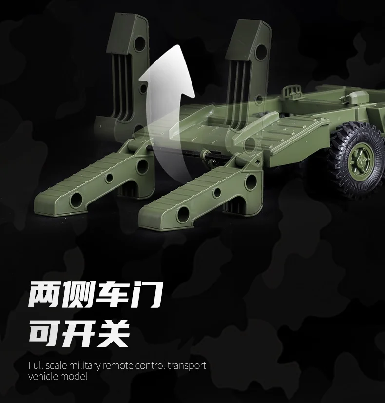 WPL B36 B36-2 B36-3 6WD RC Car 1:16 Full Scale Military Transport Vehicle Model Six Wheel Drive Climbing Off-Road RC Truck Toys