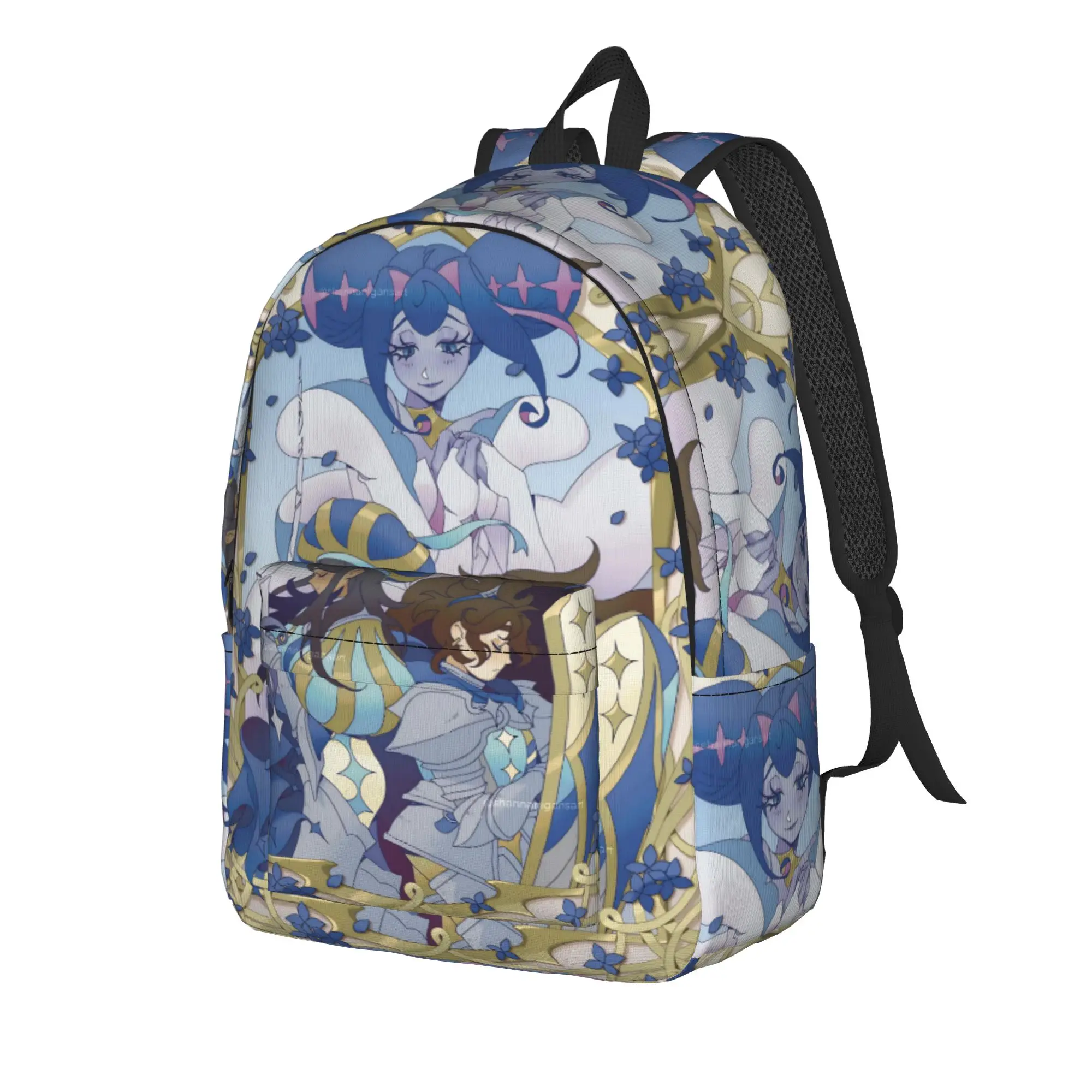 K-Knights Of Guinevere Backpack for Men Women Cool High School Work Daypack  Laptop Computer Shoulder Bag Gift