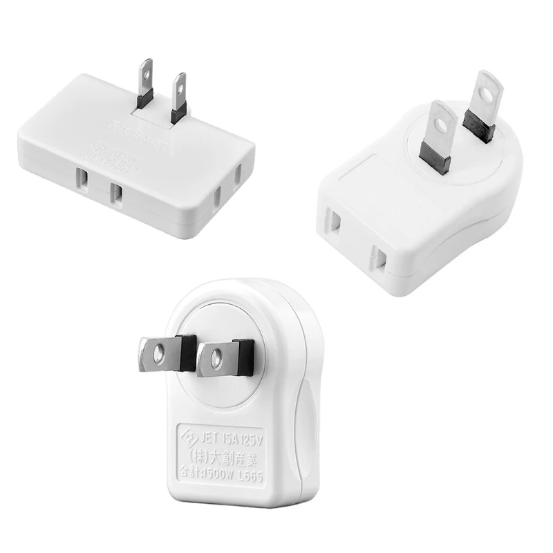 DX62 Outlet Saver 2 Prong Plug Extension Adapter 2 Outlets
