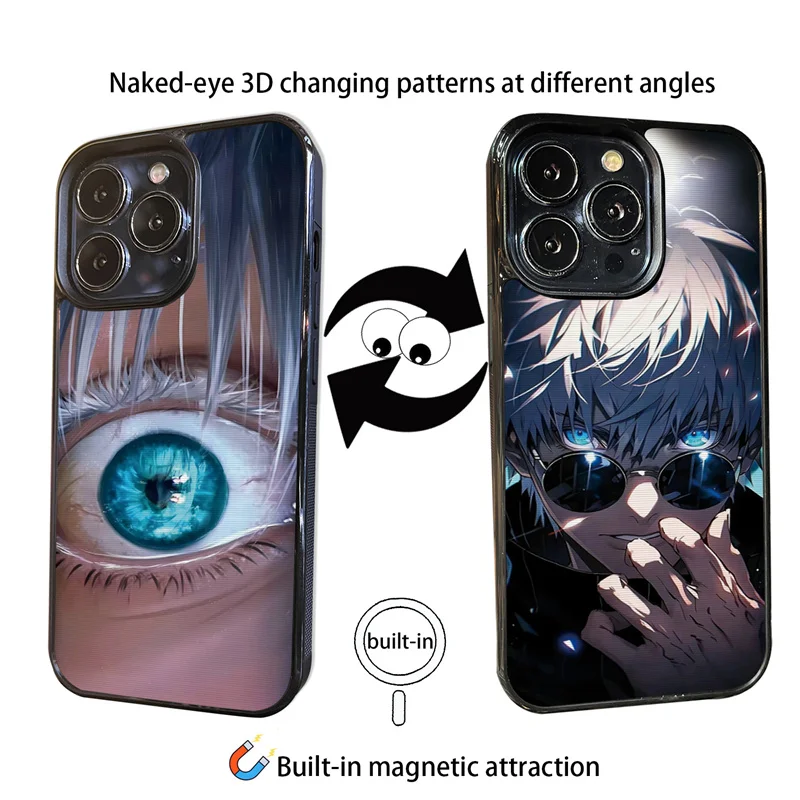 Cute Anime Comics Jujutsu Kaisen Art Magnetic Wireless Charge For Magsafe Case for iPhone 16 15 14 13 12 11 Pro Max Back Cover