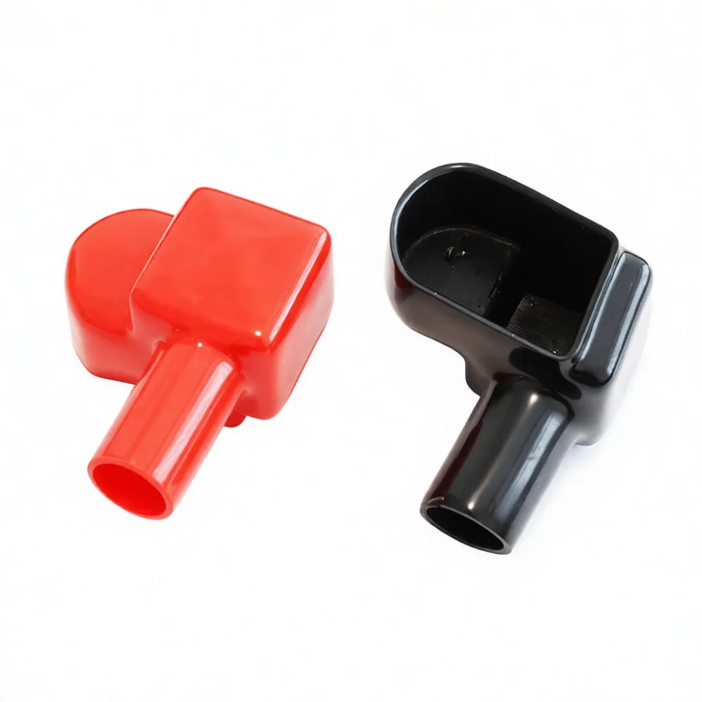 PVC Automotive Battery Terminal Cover Insulated Shield Protector Red Black Post Cap For Vehicle Electric Connector Repair