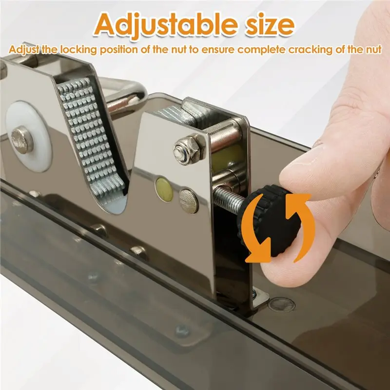 ABUN Stainless Steel for Nut Cracker Plier Tool for Almond Hazelnut Chestnut Pecan Walnut, Multi-for Nut Opener