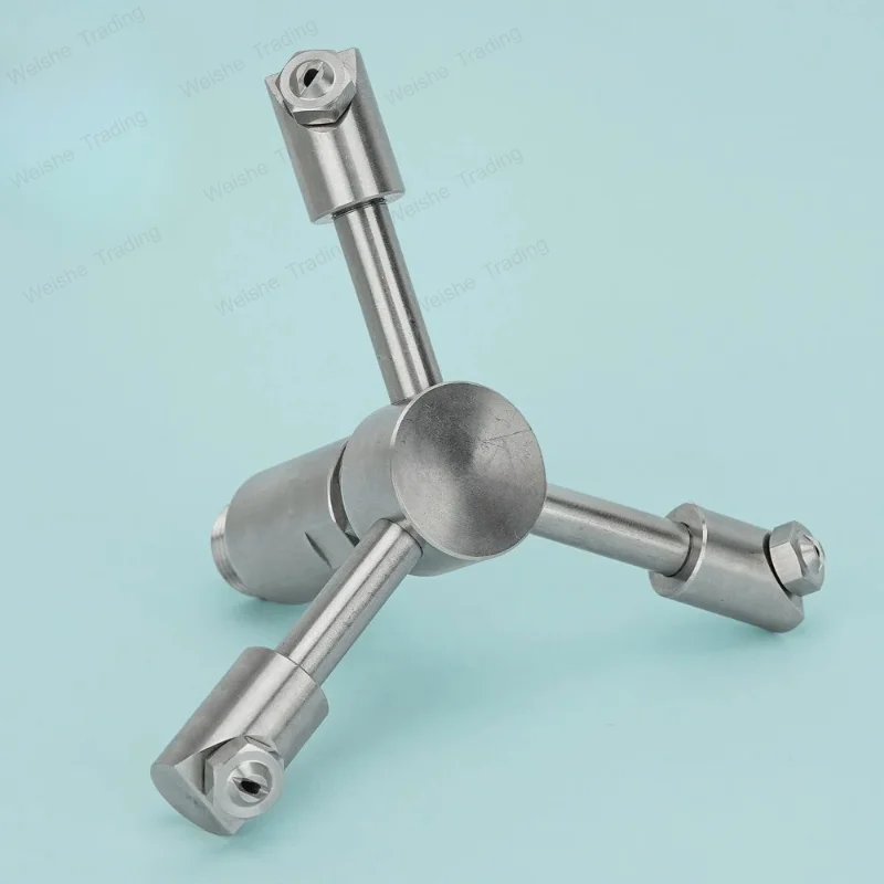 360° Rotating High-Pressure Car Wash Nozzle - 304 Stainless Steel Pneumatic Sprayer with Backwash for Efficient Vehicle Cleaning