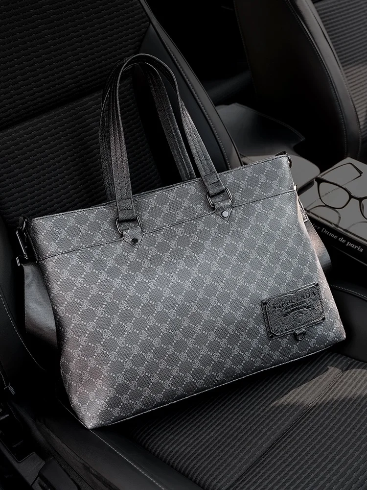 

Clean Kno Men's Leather oulder Bag Busin Casual Crossbody Handbag with Main Carent And Zipper Closure for Youth