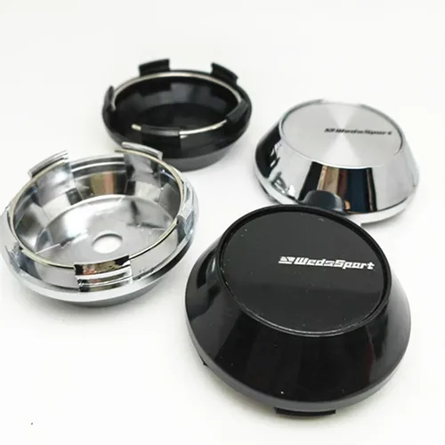 Imagen 2 del producto 4 Uds 65mm WedsSport tapas centrales de rueda Hub Weds Logo deportivo emblema insignia llantas cubierta accesorios de estilo de coche