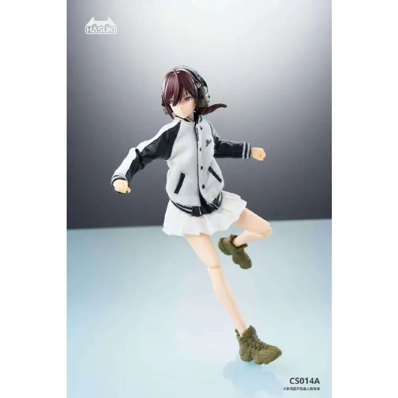 HASUKI 1/12 CS014 Mobile Suit Girl Baseball Jacket Pleated Skirt Clothes Set Accessory For Snail Shell 6