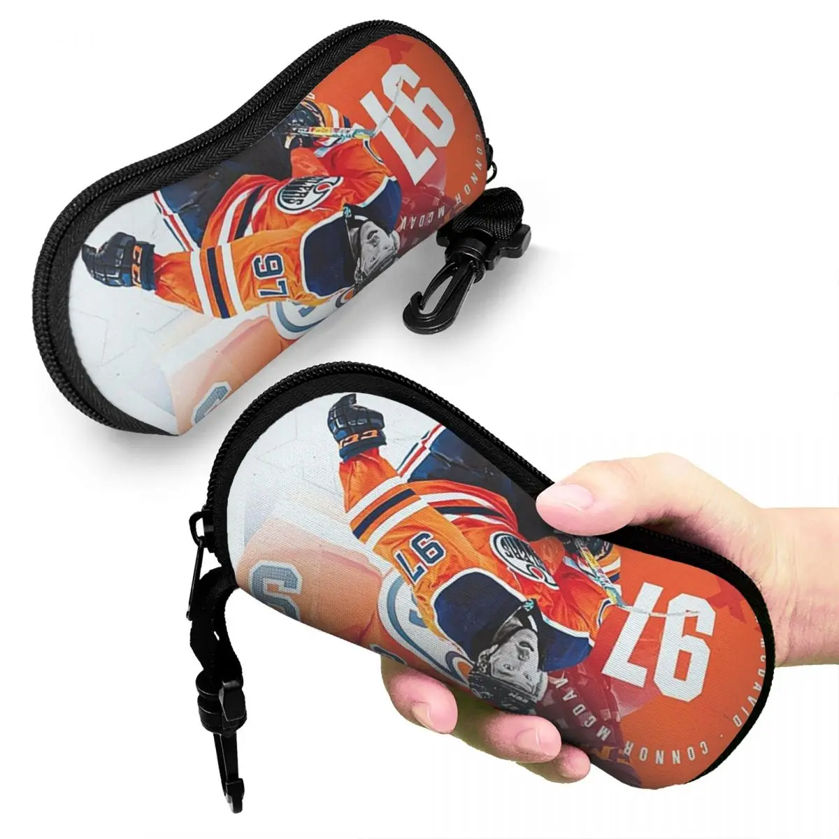 

Connor McDavid Shell Glasses Case Protective Sunglasses Box Women Men Soft Eyeglasses Bag Pouch