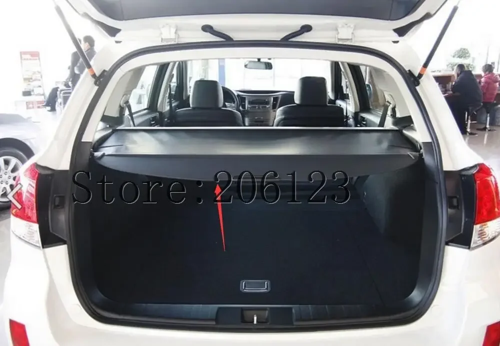 for  Subaru Outback 2008 2009 2010 Car Rear Trunk Security Shield Cargo Cover  High Qualit Black Auto Accessories