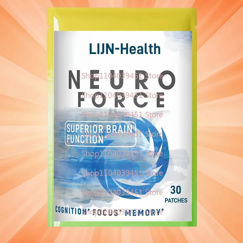 30 Patches Neuro Force Brain Booster Transdermal Patches for Focus, Memory, Clarity & Energy