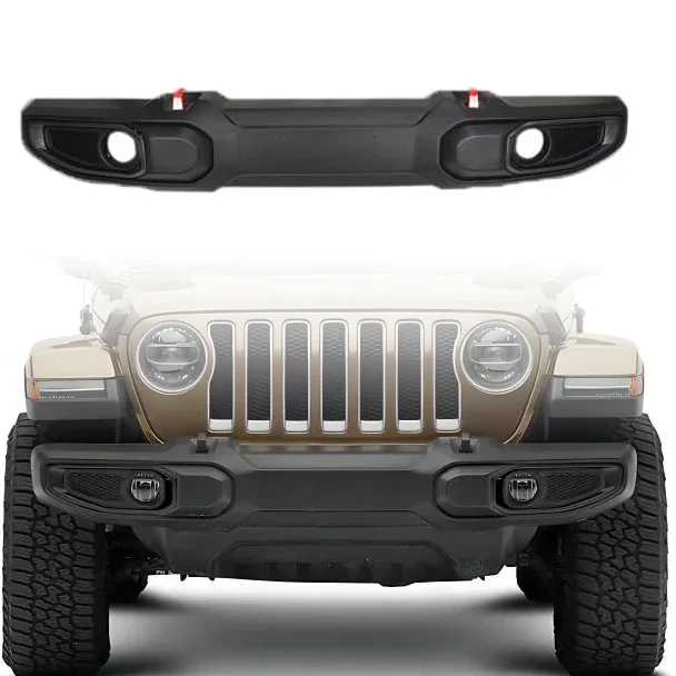 

US Style ABS Plastic Front Bumper forJeep Wrangler Rubicon JL & Gladiator JT 2018-2022