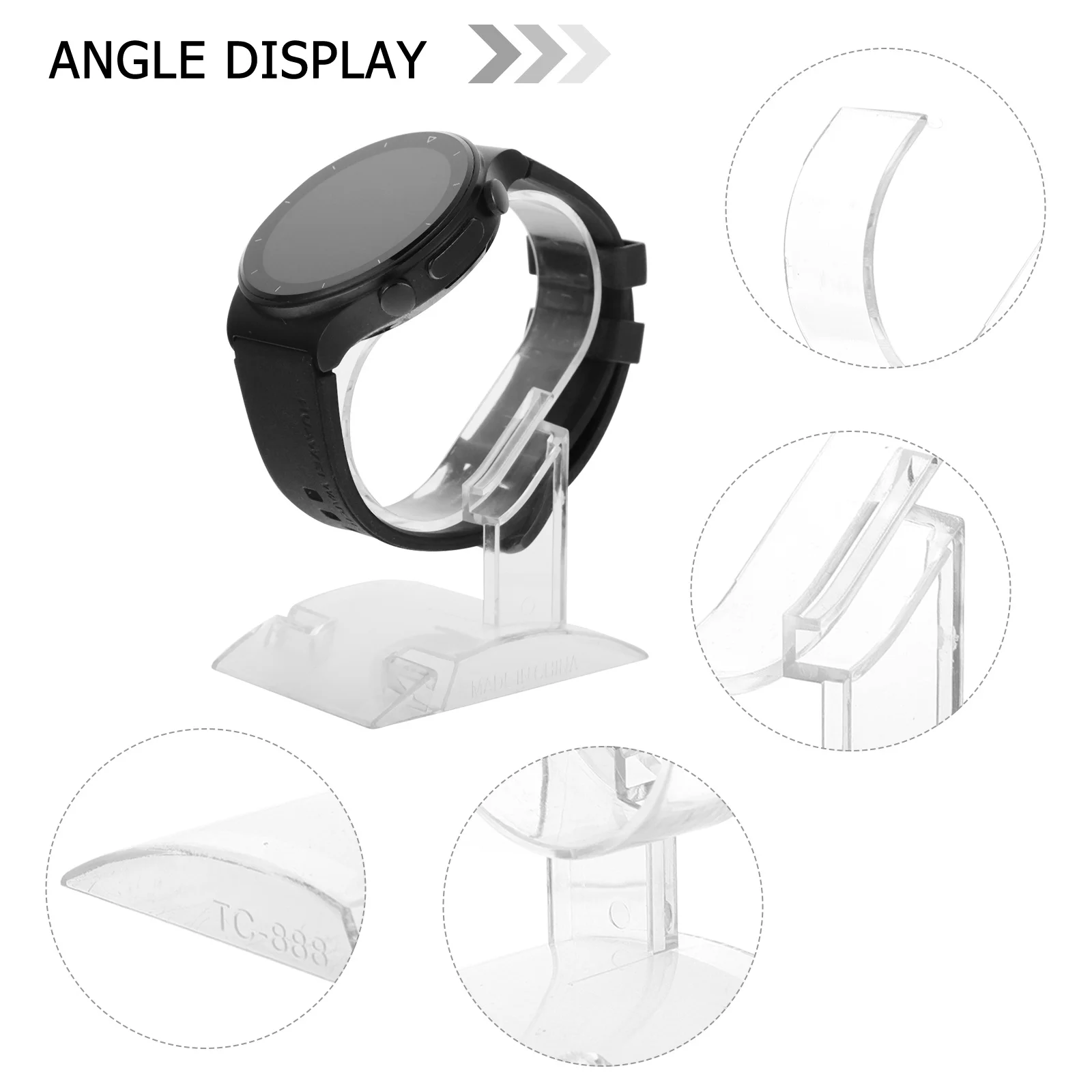 

10 Pcs Rack Watch Display Stand Watches Bracelet Holder Holders Plastic Jewelry