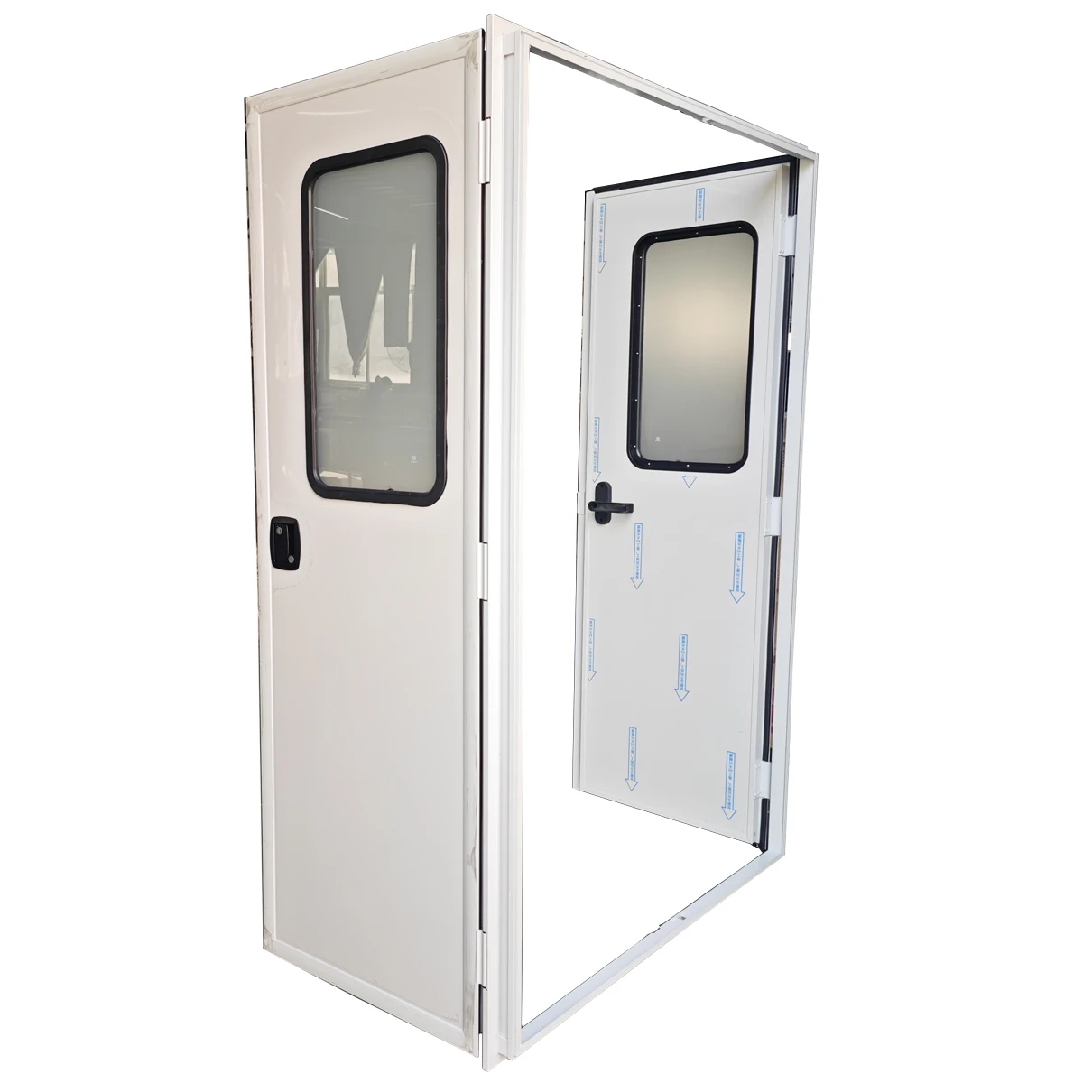 

Double Door RV Entry Custom Size 1702x1905mm for Caravan Motorhome Camper Van Trailer Boat with Lock