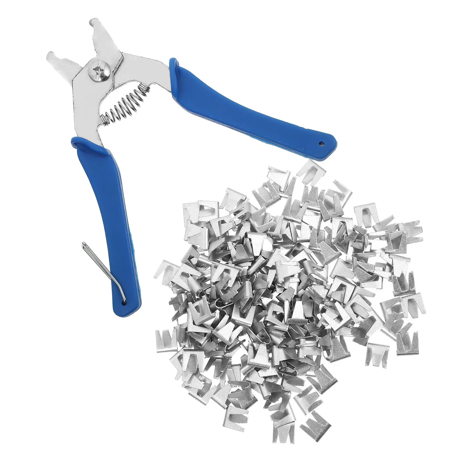 

1Set Steel Wire Cage Clips Snap Pliers for Rabbit Chicken Dog Bird Cage Assembly Repair Wire Mesh Fastening Buckle