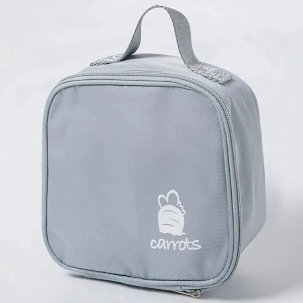 Mini Breakfast Bag Waterproof Material Thickened Design Insulated Lunch Bag Handheld Style Triangular Shape Lunch Carry Bags