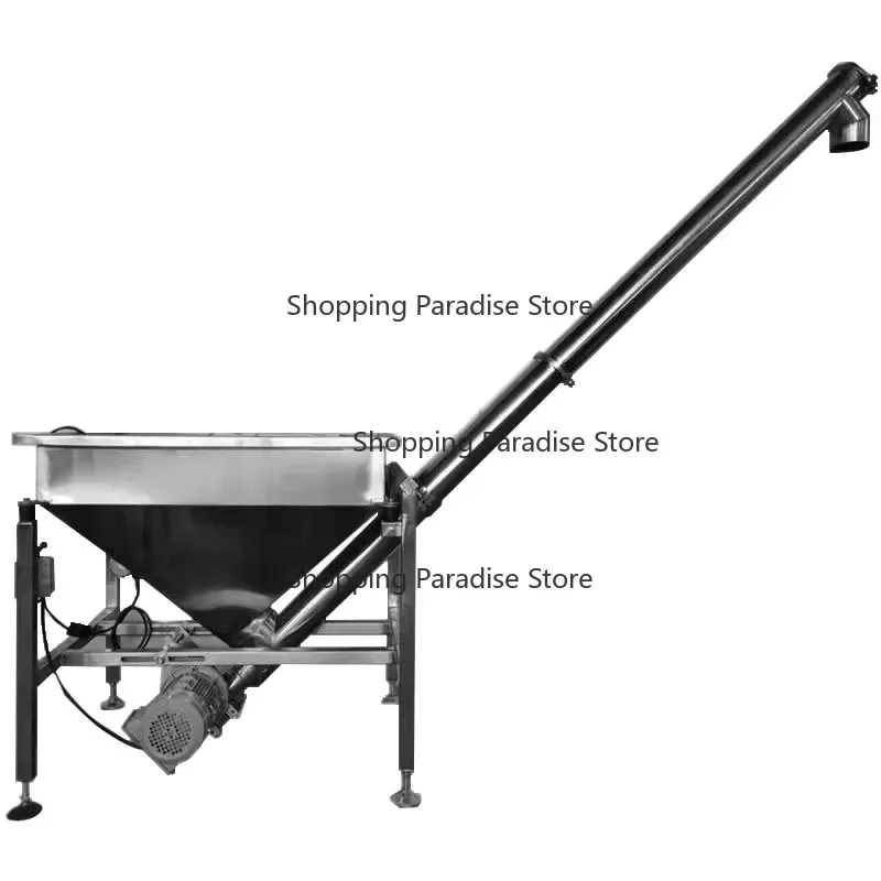 Automatic Steel Material Powder Particle Conveyors Inclined Circular Tube Flexible Screw Feeder Machine for Industrial Use