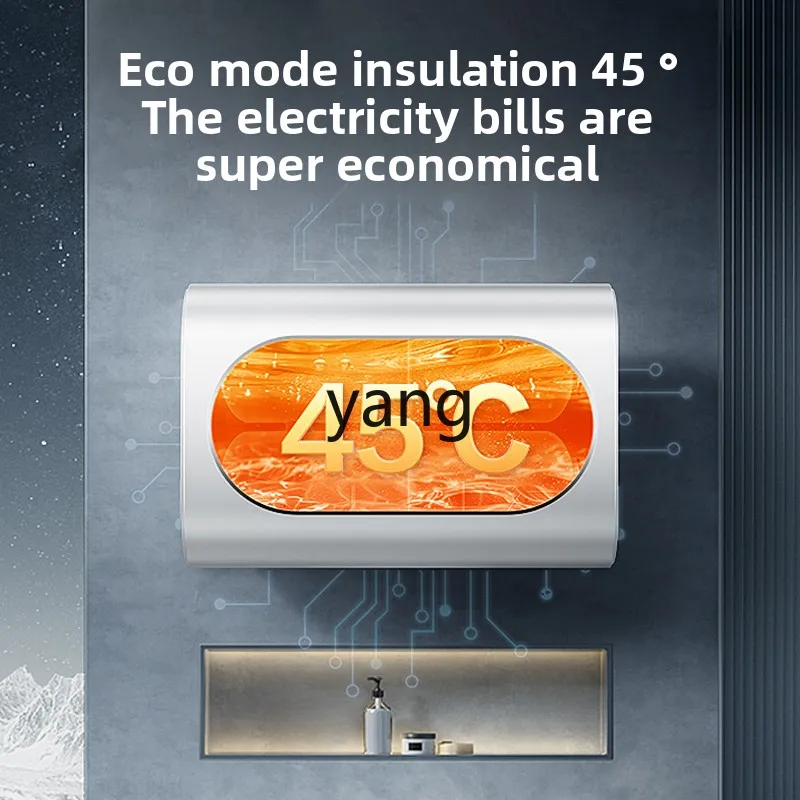 Calentador de agua eléctrico cx de doble bilis, cubo plano, lavado doméstico, 60L, ahorro de energía, calentamiento rápido