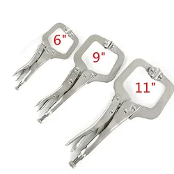 6/9/11 inch C Clamp weld Clip Woodwork Fix Plier Pad Wood Work Alloy Steel Hand Tool Pincer Tong Tenon Locator