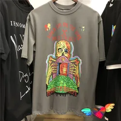 2022 Hold The Gate T shirt Men Women High Quality Skull Graphic Print Kanye West Tee Hip Hop Ye Tops Graffiti Short Sleeve