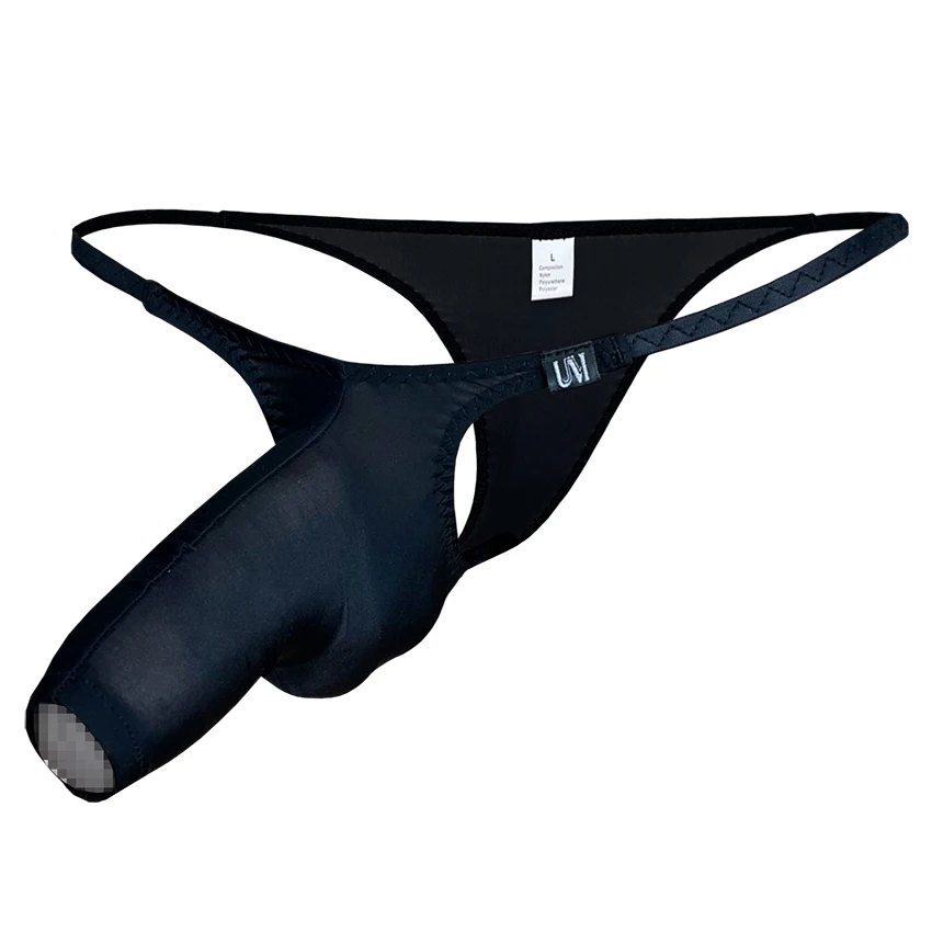 Men's Sexy Full Sleeve Bikini Underwear Open-Legs Fashion Brief with Separated Bullets Comfortable Breathable Men's Fashion