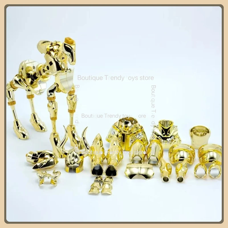 Em estoque modelo CS Saint Seiya Myth Cloth EX Capricórnio Shura Totem/Objeto Ouro Cavaleiros do Zodíaco Figura de ação