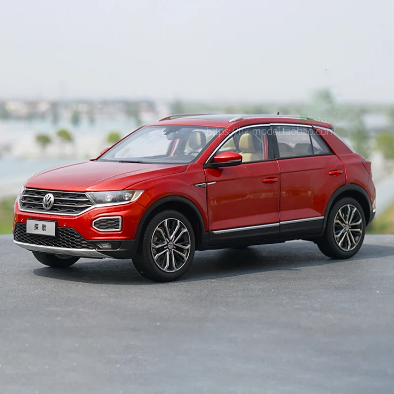 دييكاست 1/18 مقياس VW T-ROC سبيكة سيارة نموذج T-ROC 280STI 2018 لعب المركبات لعب للأولاد هدية الصندوق الأصلي