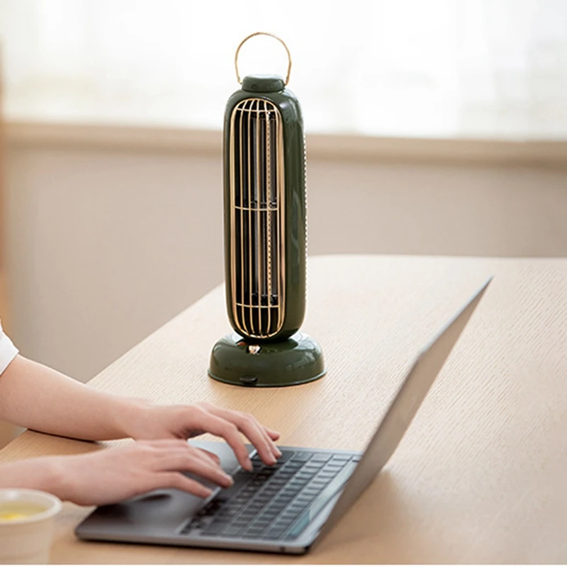 

New USB Tower Fan 3600Mah Battery Rechargeable Aromatherapy Leafless Tower Fan Portable Desktop Air Cooler For Home Study