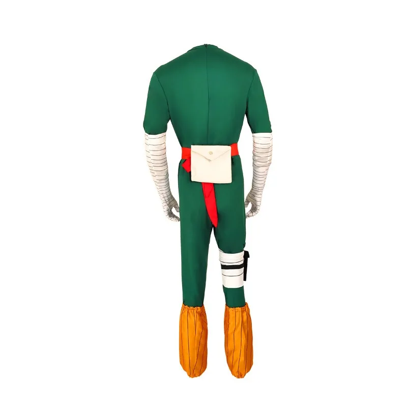Anime Ninja Rock Lee Cosplay Costume Wig Women Man Combat Uniform Hero Jumpsuit Yakumo Night Kai Kai Huang Suit Halloween Party view 4