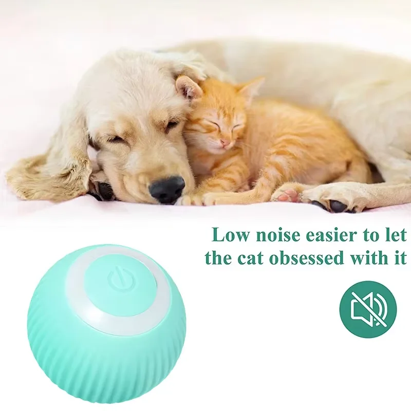 

Smart Cat Rolling Ball Toys Rechargeable Cat Toys Ball Motion Ball Self-moving Kitten Toys for Indoor Interactive Playing