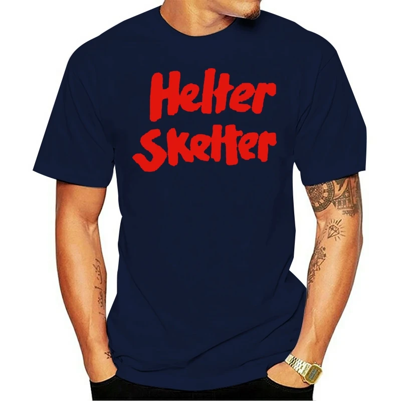 Helter Skelter Charles Manson Logo T-Shirt Black White Unisex