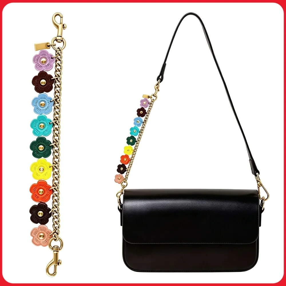 Versatile Wallets Extender Chains Dual Lobster Clasp Cute Floral Chain Straps Vintage Gold Purse Chain for Camera Itabag Decors