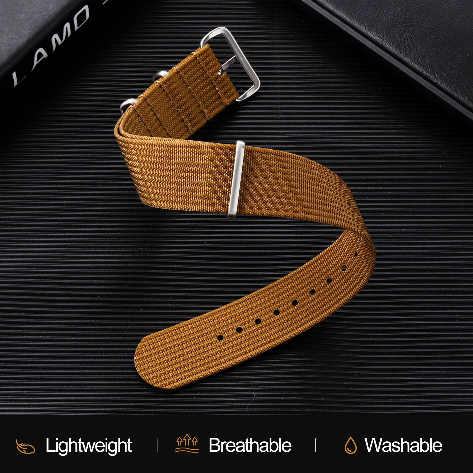 Nylon Ribbed Watch Strap 18/19/20/22/24mm Stripe Watchband Replacement Watch Band Military Wristband Accessories Watch Straps