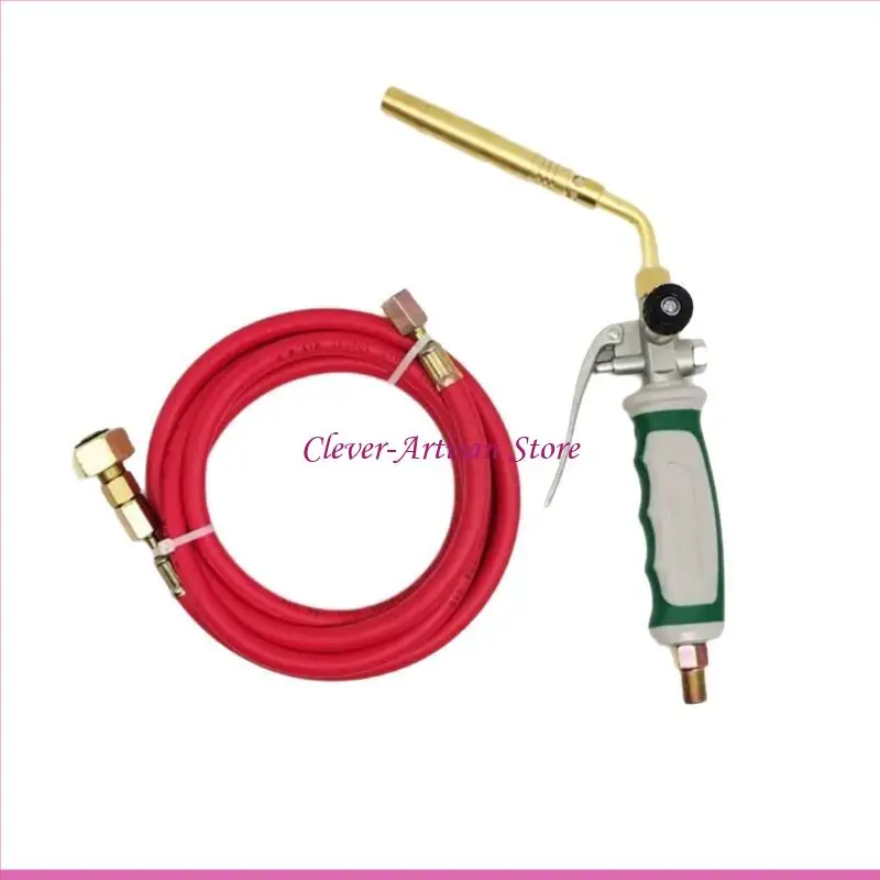 

E06B Efficient Propane Mapp Gas Torch Double-opening Hose Welding Tool For Home Repairs And Outdoor Construction