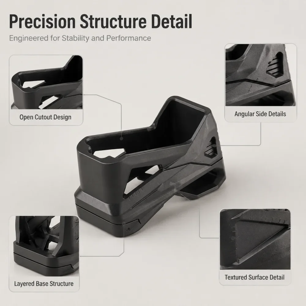 Tactical M4 Fast Magazine Grip Quick Pull MAG Assist Holster Base Pad Rubber Loop 5.56 Magazine Extension Gun Accessories